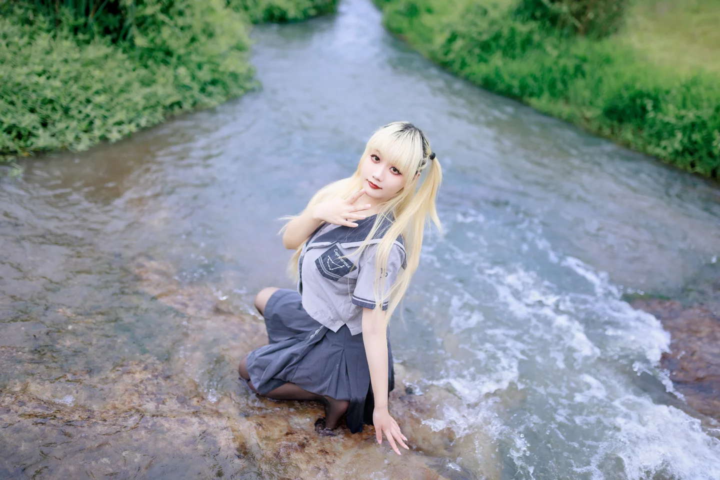 阿雪雪 - No.024 湿地JK [78P-1.77GB] tg@simisebaisi 【丝足阁】023.webp